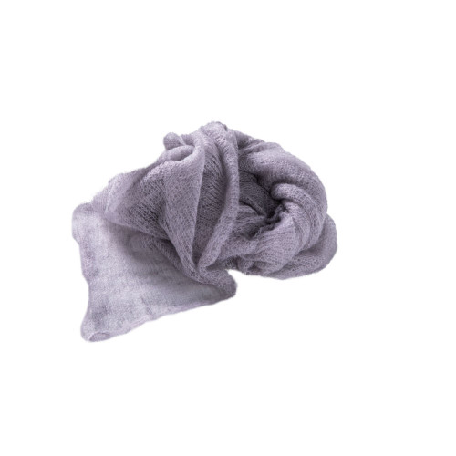 6.55' X 5.75' Purple Lavander Woven Kid Mohair Throw Blanket - IMAGE 1