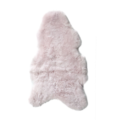 3.55' X 2' Baby Pink Icelandic Shearling Premium Rug - IMAGE 1