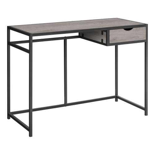 42.25" Gray Contemporary Rectangular Computer Desk - IMAGE 1