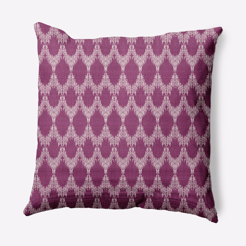 16" x 16" Purple and White Westminster Throw Pillow - IMAGE 1