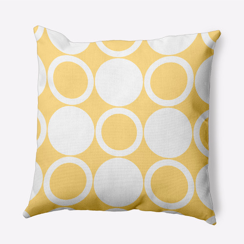 16" Yellow Throw Geometric Pillow - Down Alternative Filler - IMAGE 1