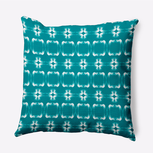 26" x 26" Green and White Summer Picnic Throw Pillow - IMAGE 1