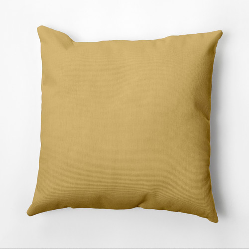 26" x 26" Yellow Emperor Gold Decorative Square Throw Pillow - IMAGE 1