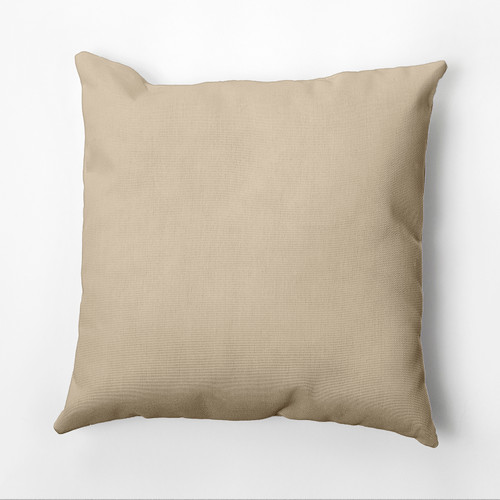 Square Throw Pillow - 18" - Beige - IMAGE 1