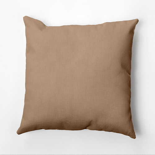 18" x 18" Brown Spud Decorative Square Throw Pillow - IMAGE 1