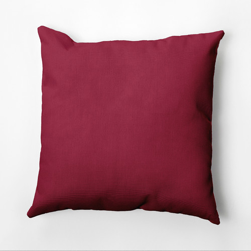 18" x 18" Cranberry Red Square Throw Pillow - IMAGE 1