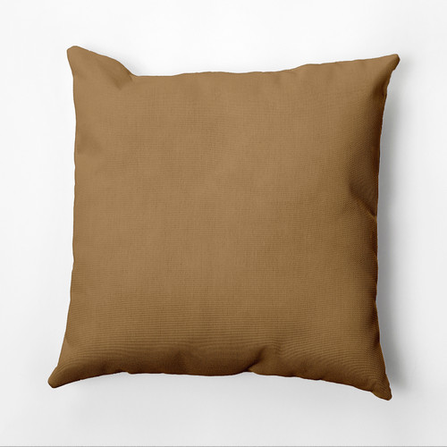 Square Throw Pillow - 18" - Taupe Brown - IMAGE 1
