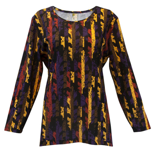 Leaf Divide Women's Adult Tunic Long Sleeve Top - 2XL - IMAGE 1