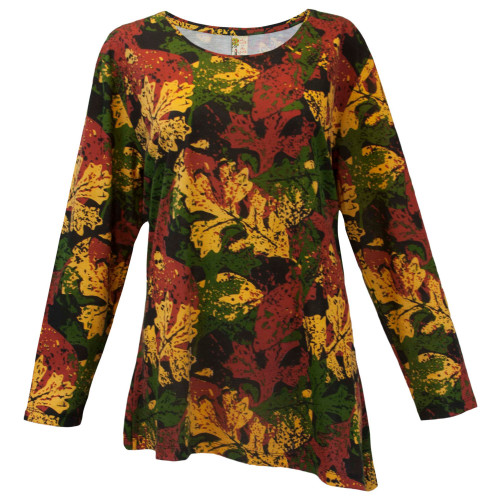 Leave It To Fall Women's Adult Autumn Tunic Long Sleeve Top - Medium - IMAGE 1