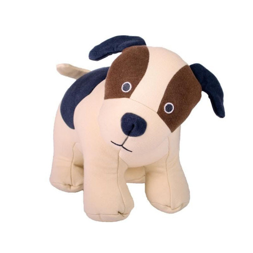 Set of 5 Beige and Brown Dog Huggable Plush Toys 10" - IMAGE 1