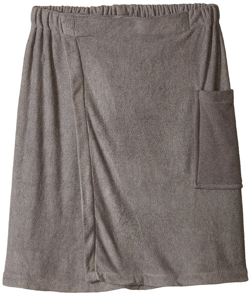 20" x 54" Gray Shower Wrap For Men - IMAGE 1