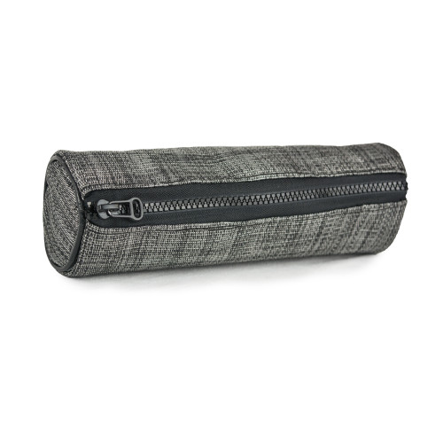 9" Black and Gray Cosmetic Bag - IMAGE 1