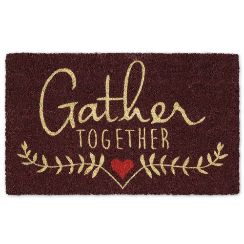 30" Durable and Non-Slip Doormat with "Gather Together" Design - IMAGE 1