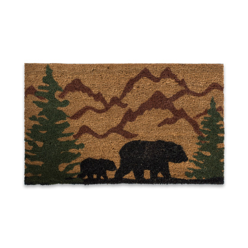 30" Durable and Non-Slip Doormat with "Bear Country" Design - IMAGE 1