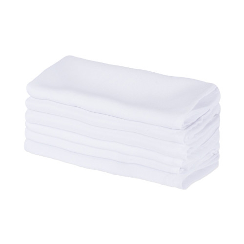 Set of 6 Solid White Commercial Quality Napkin, 18" - IMAGE 1