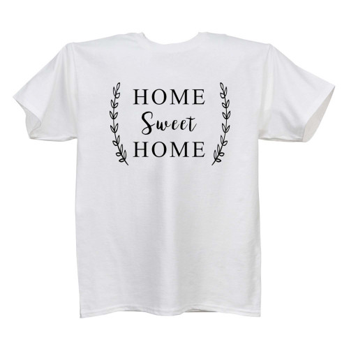 44" Men's Cotton T-Shirt with Home Sweet Home Wheat Design - IMAGE 1