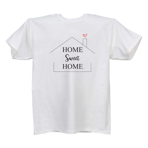 52" White Hanes T-Shirt Home Sweet Home! XXL - IMAGE 1