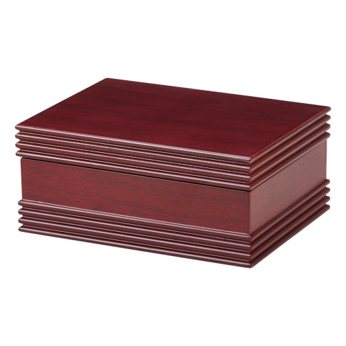 7" Wooden Hinged Box In Piano Finish - IMAGE 1