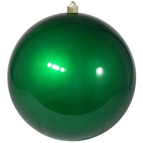 Shiny Shatterproof Christmas Ball Ornament - 12" (300mm) - Candy Green - IMAGE 1