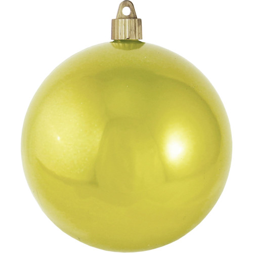 4ct Fierce Yellow Shatterproof Shiny Christmas Ball Ornaments 4.75" (120mm) - IMAGE 1