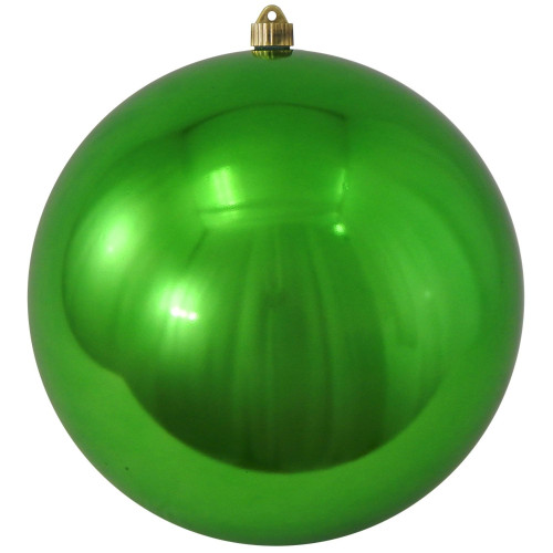 Shatterproof Shiny Christmas Ball Ornaments - 10" (250mm) - Limeade Green - IMAGE 1