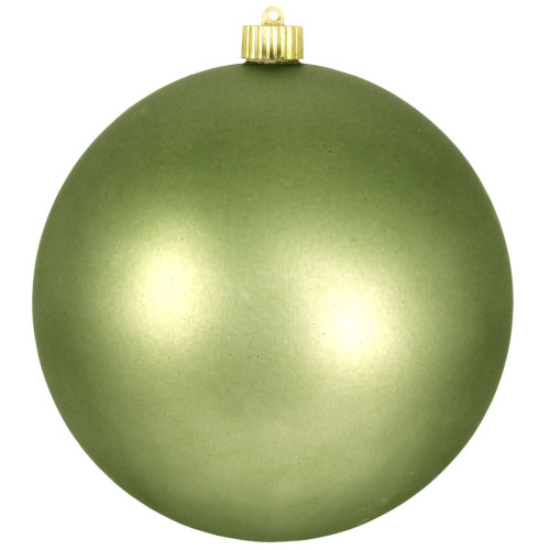 Pear Green Shatterproof Shiny Christmas Ball Ornament 8" (200mm) - IMAGE 1