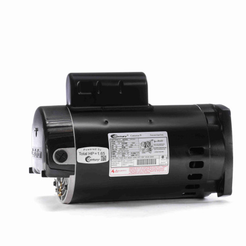 1 HP Threaded Shaft Horizontal Pool Pump Motor, 1.65 SF - IMAGE 1