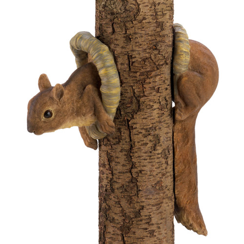 6" Brown and Black Woodland Squirrel Outdoor Tree Decor - IMAGE 1