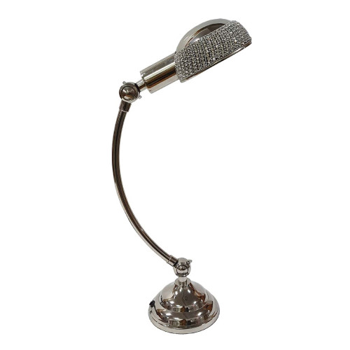 22" Contemporary Nickel Finish Table Lamp with Accented Shade - IMAGE 1