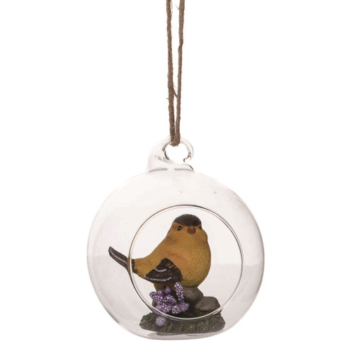 8" Bird Outdoor Hanging Terrarium Spring Decoration - IMAGE 1