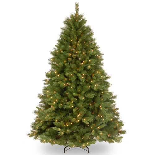 4.5' Pre-Lit Medium Winchester Pine Artificial Christmas Tree, Clear Lights - IMAGE 1