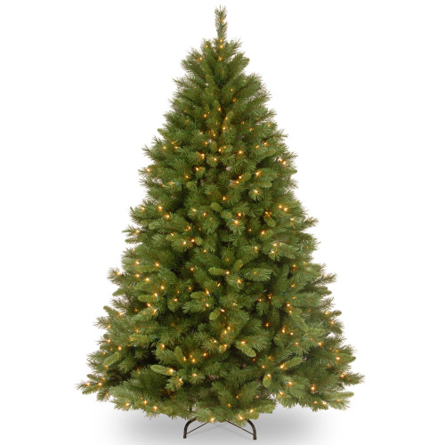 6' Pre-Lit Full Winchester Pine Artificial Christmas Tree, Clear Lights - IMAGE 1