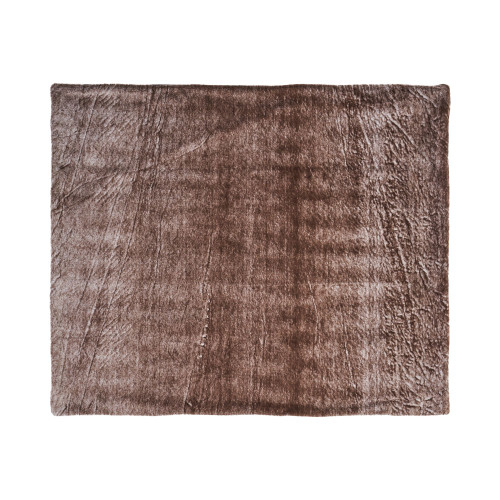 Brown Contemporary Polyester Throw Blanket 50" x 60" - IMAGE 1