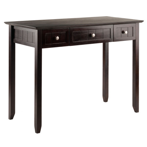 41.75" Coffee Brown Contemporary Writing Desk - IMAGE 1