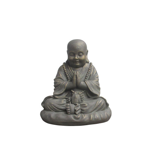 13.75" Small Praying Buddha Outdoor Garden Statue - IMAGE 1