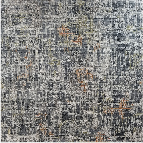 10' x 14' Radiant Blue and Gray Broadloom Rectangular Area Throw Rug - IMAGE 1