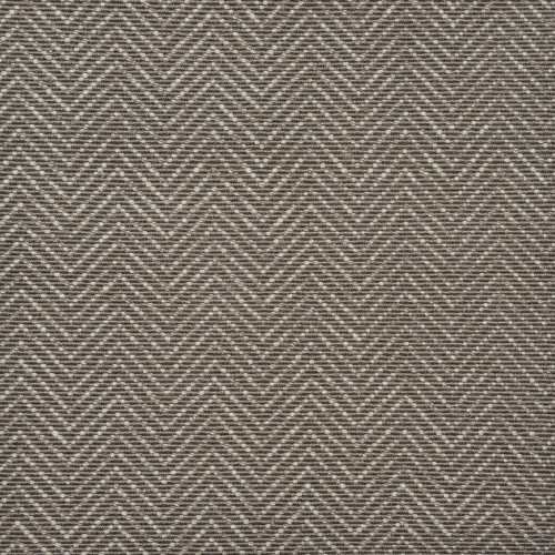 8' x 8' Brown and Ivory Chevron Hand Woven Square Area Throw Rug - IMAGE 1