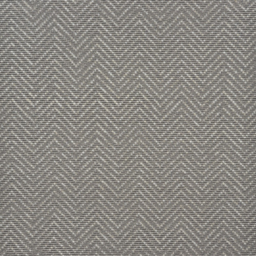 10' x 14' Slate Gray and Ivory Chevron Hand Woven Rectangular Area Throw Rug - IMAGE 1