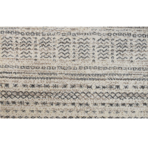 6' x 9' Exclusive Tribal Pattern Beige and Brown Broadloom Rectangular Polypropylene Area Rug - IMAGE 1