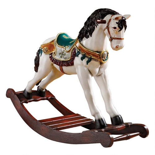 41" Victorian Style Rocking Horse Christmas Figure - IMAGE 1