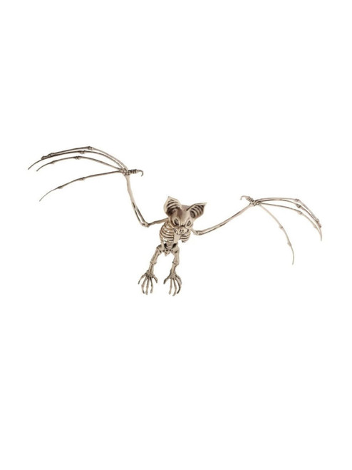 28" Ivory Bat Skeleton Prop Halloween Decoration - IMAGE 1