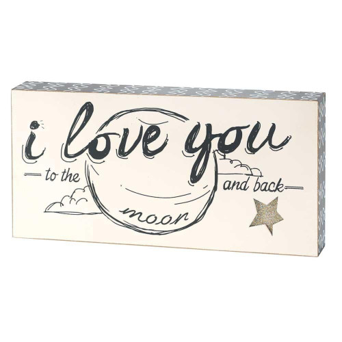 PLQ TBLTP-MDF-6I LOVE YOU TO - IMAGE 1