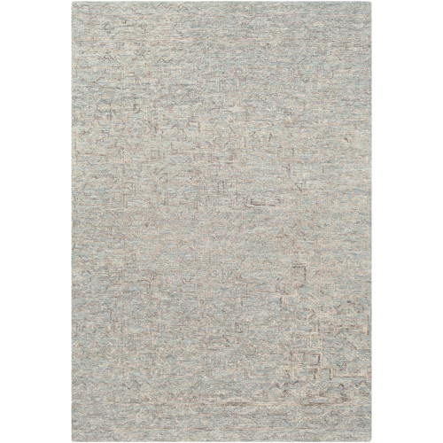 8' x 10' Distressed Finish Gray and Brown Rectangular Area Throw Rug - IMAGE 1
