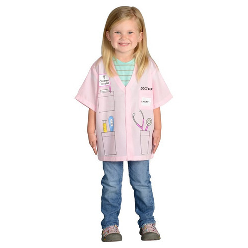 Pink Doctor Halloween costume Shirt Age 3-6 - IMAGE 1