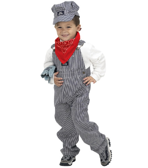 Toddler Train Engineer Halloween Costume Size 18 Month - IMAGE 1