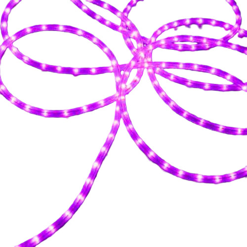 Commercial Length Christmas Rope Lights - 100' - Purple - White Wire - IMAGE 1