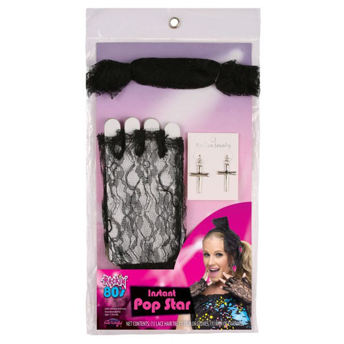 Instant Pop Star Halloween Costume Accessory Set-Adult Size - IMAGE 1
