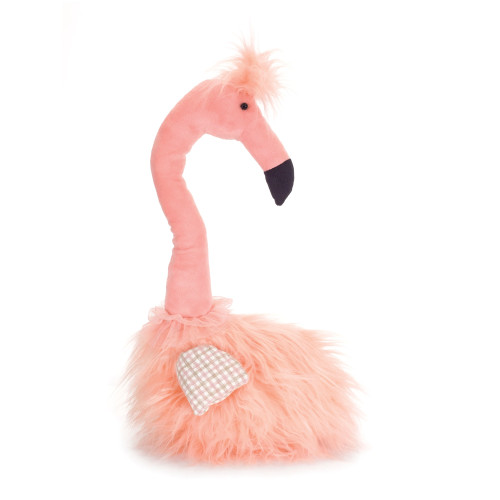 Flamingo Door Stop - 20” - Pink and Black - IMAGE 1
