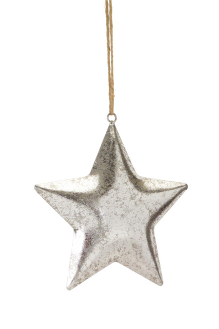 Christmas Star Ornaments - 8.5" - Silver - Club Pack of 12 - IMAGE 1