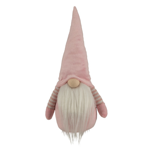 12" Pink and White Spring Gnome - IMAGE 1